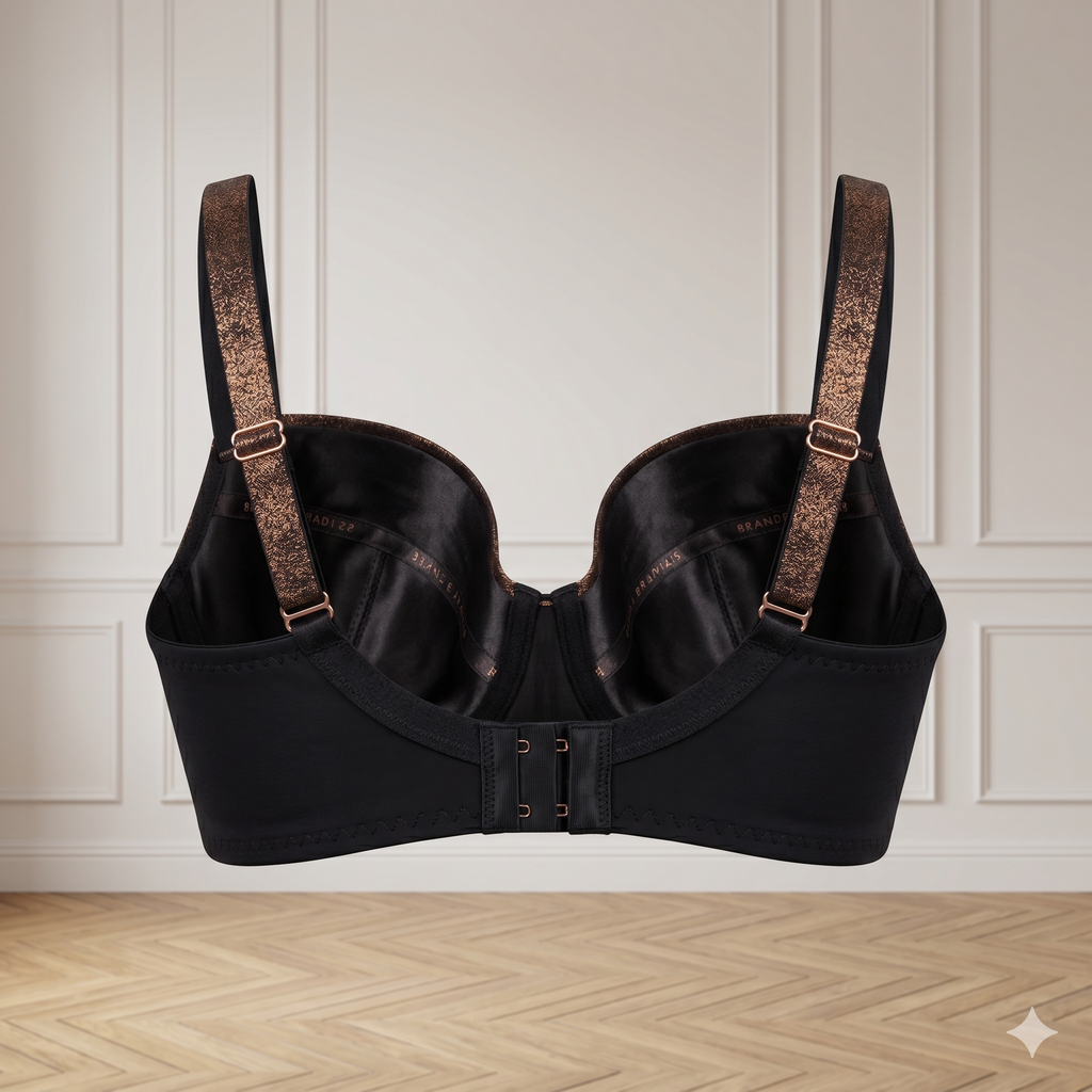 SOUTIEN-GORGE CORBEILLE EN DENTELLE BLEU NUIT LUXE