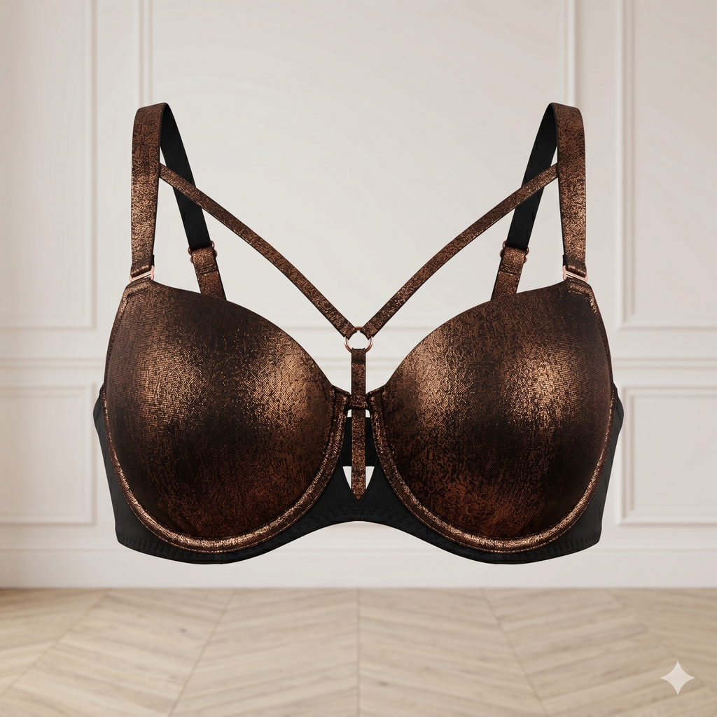 SOUTIEN-GORGE CORBEILLE EN DENTELLE BLEU NUIT LUXE